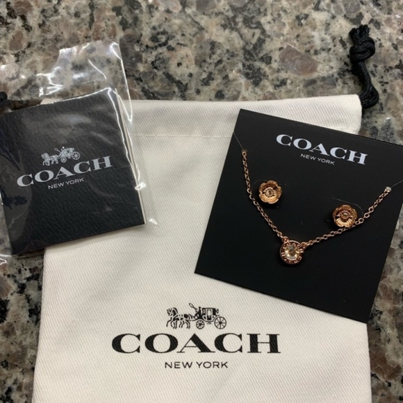 Coach Jewelry - Coach Necklace & Earring Set